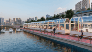 The Transparent Mini Train Crafted from Polycarbonate